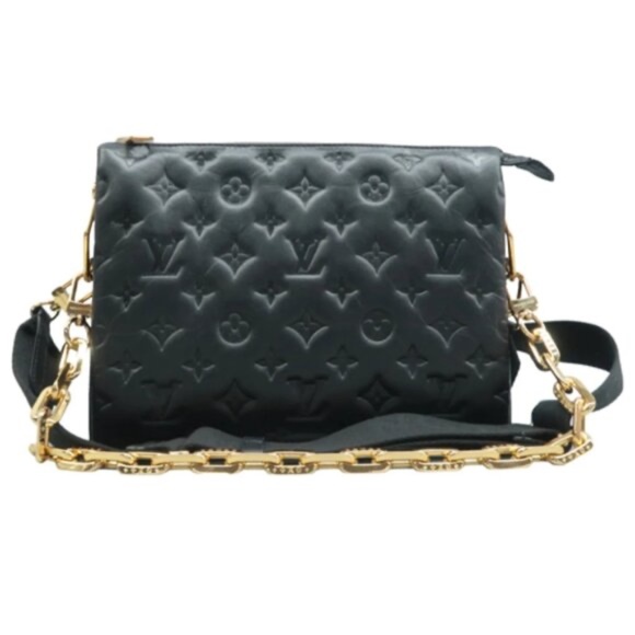 Louis Vuitton Handbags - 100% Authentic Louis Vuitton Coussin Black Monogram Leather Satchel